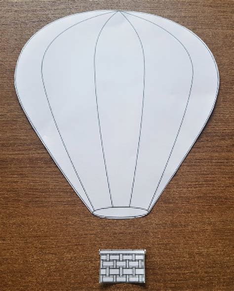 Hot Air Balloon Basket Template Printable